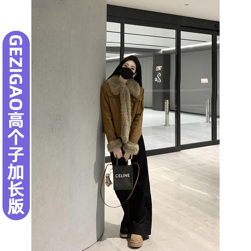 175高个子加长美式复古黑色微喇叭牛仔裤女低腰弹力显瘦拖地裤子