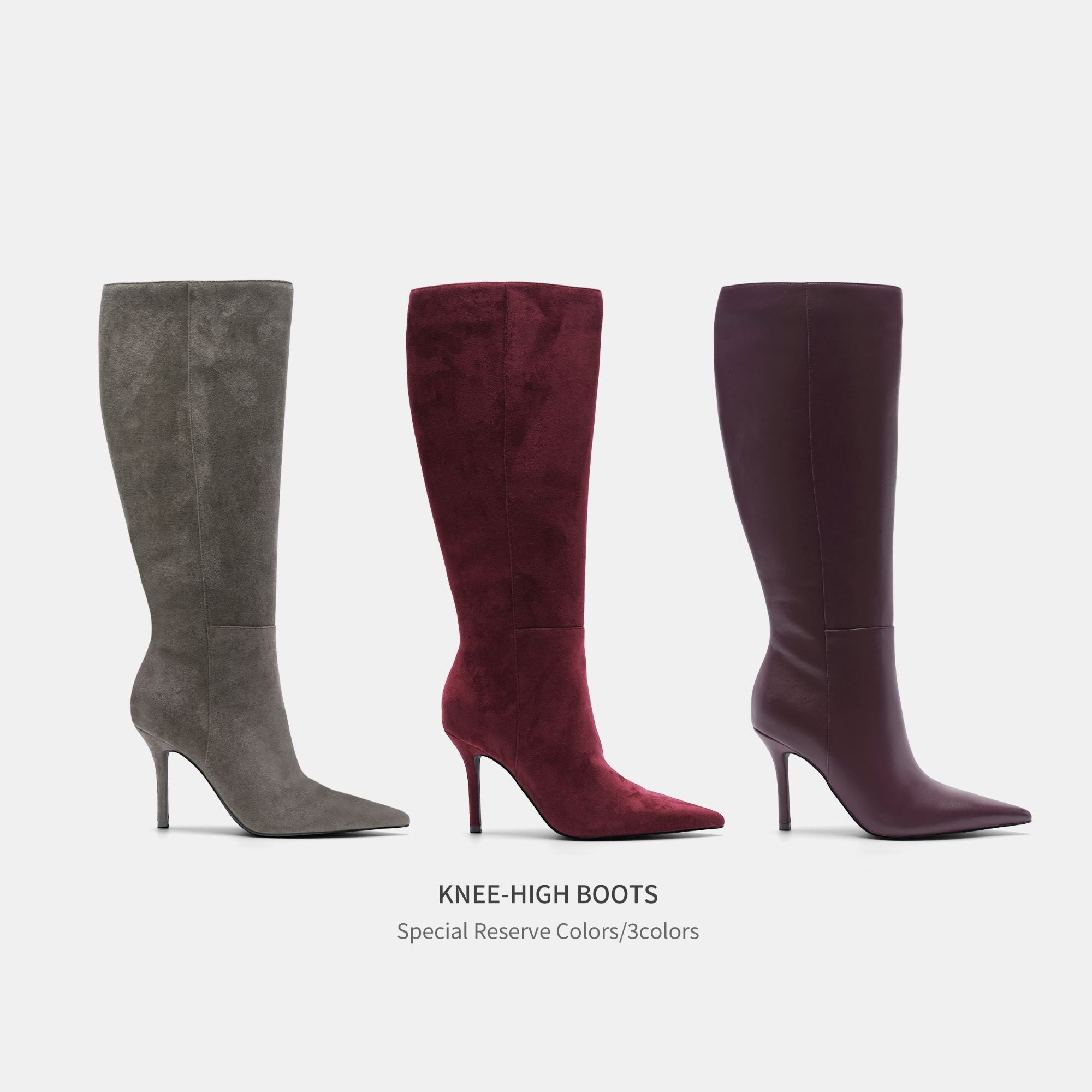 Cihi'KNEE-HIGH BOOTS' 长筒靴定制diy 线条颜色长筒高跟长靴系列