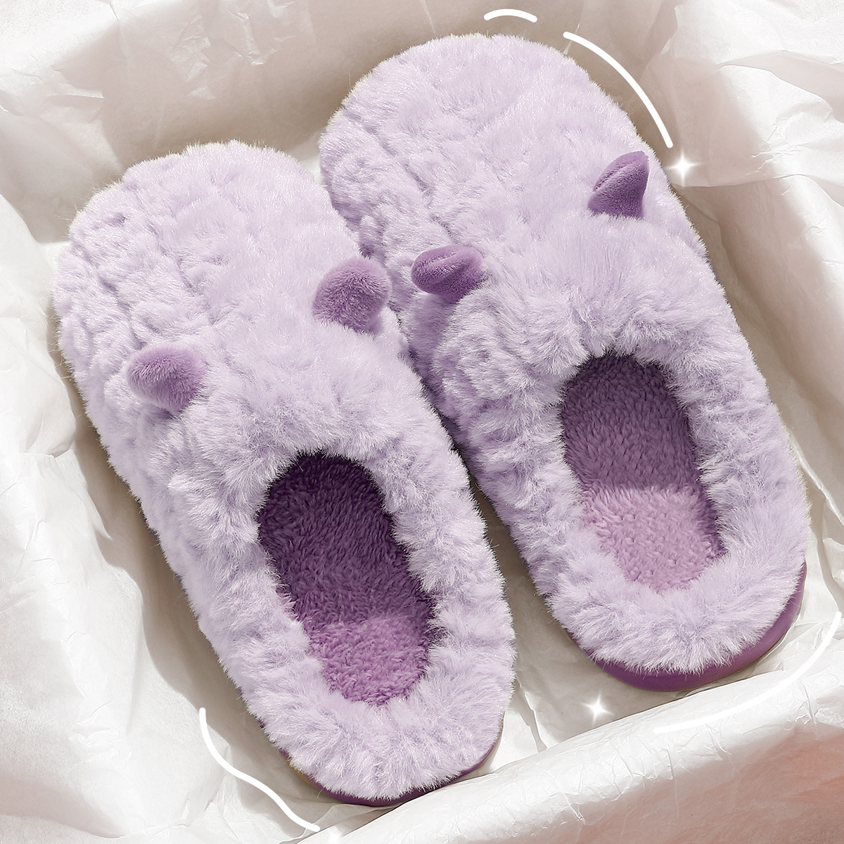 棉拖鞋女士家居室内冬季2025新款厚底毛绒保暖防滑踩屎感毛拖女款