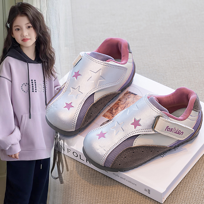 ABC儿童鞋运动鞋2025新款春秋女童高颜值轻便板鞋男童休闲跑步鞋