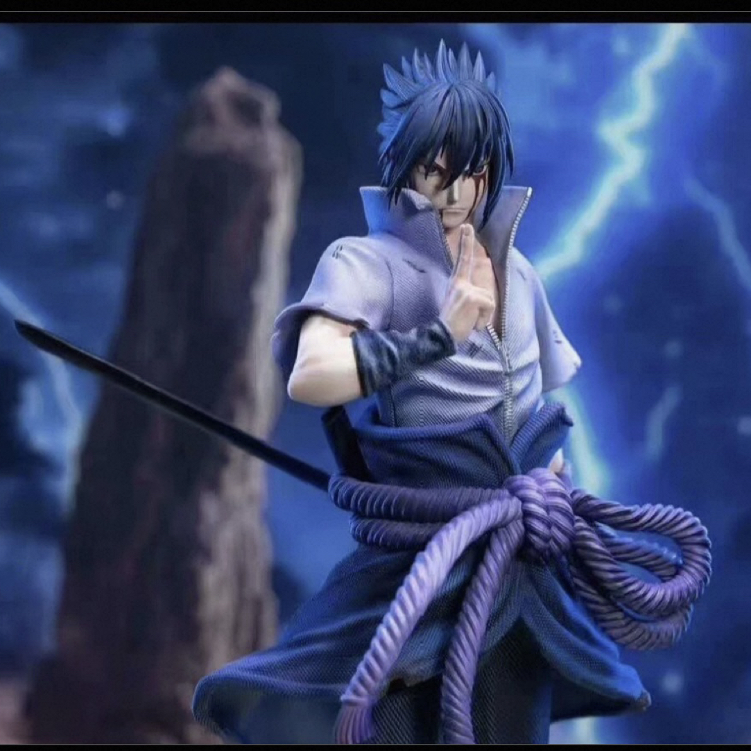 JG厂 新品涅槃宇智波佐助2.0 带发光地台火影忍者动漫手办摆件