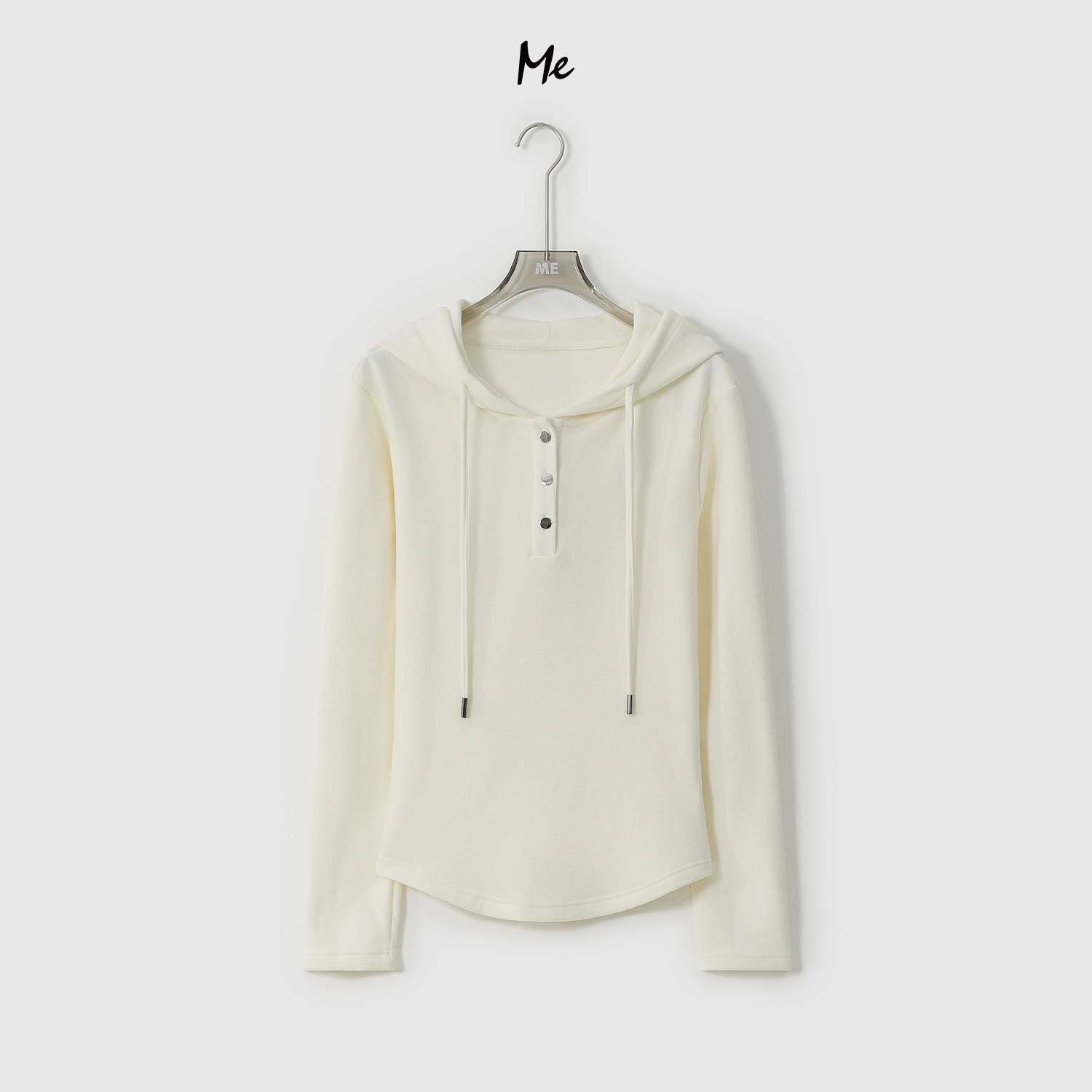 ME【面霜打底卫衣】天丝混纺云柔感修身显瘦时尚连帽卫衣MESA3544