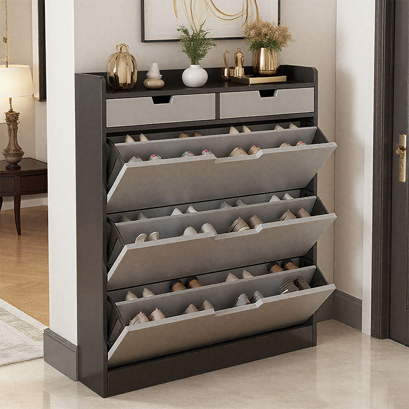 翻斗鞋柜简约现代家用简易超薄玄关储物柜入户阳台客厅鞋架大容量