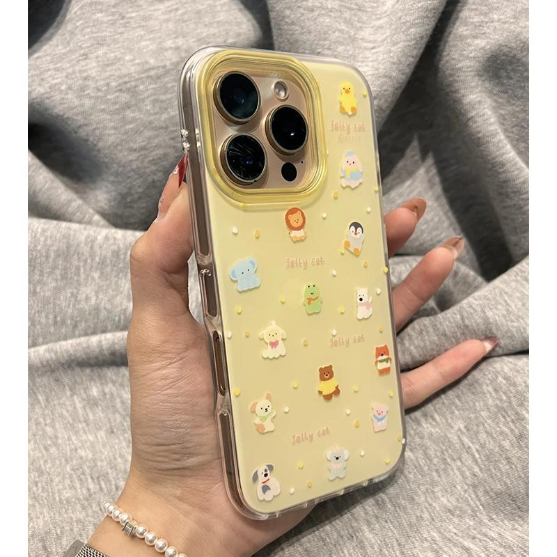 小动物适用苹果15手机壳iPhone16promax/14/13可爱12/11卡通XS/8P