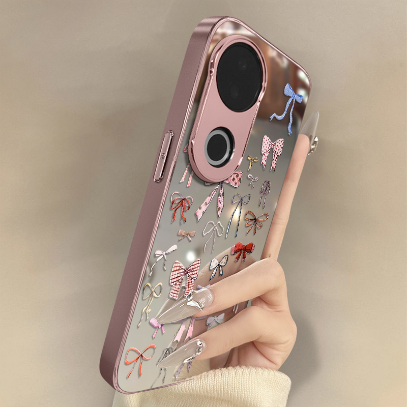 多蝴蝶结适用vivoS30手机壳电镀镜面实用配件轻奢高级感小众防摔