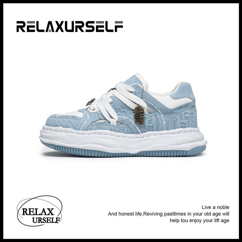RELAXURSELF情侣款潮鞋小众设计时尚百搭运动休闲鞋增高鞋子男款