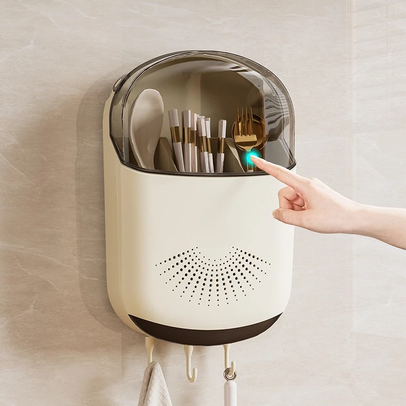 壁挂式筷子筒家用筷子收纳盒餐具收纳架筷子勺子置物架筷子筒筷笼