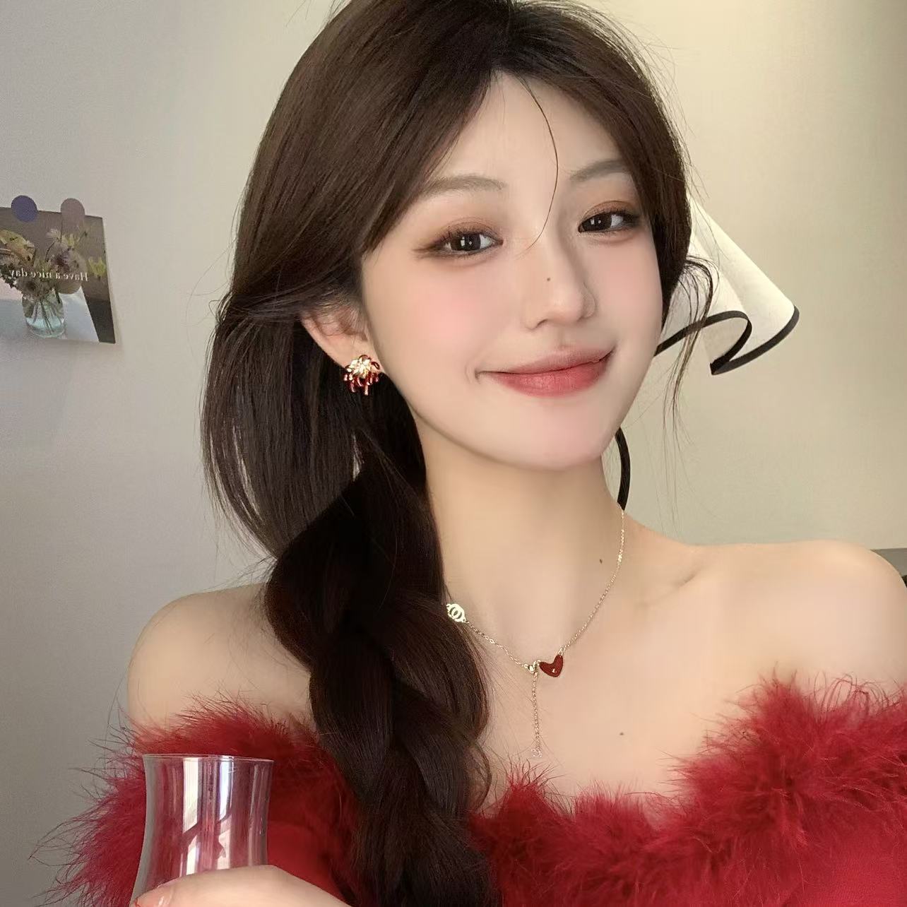 FULL GIRLISH耳环02816设计感花花耳钉耳饰