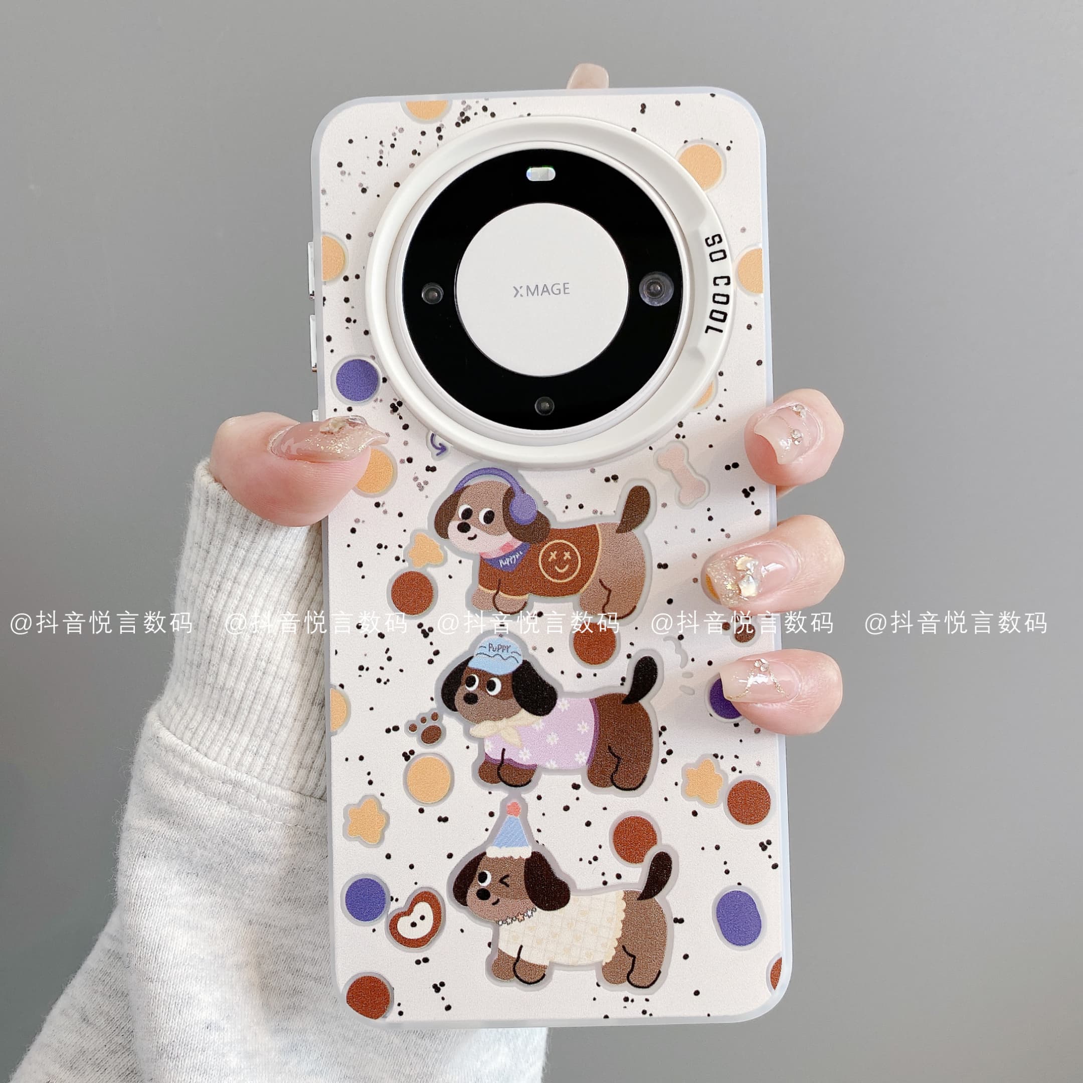 磨砂彩银适用华为mate70pro/60/50/40/30苹果16pro手机壳腊肠狗