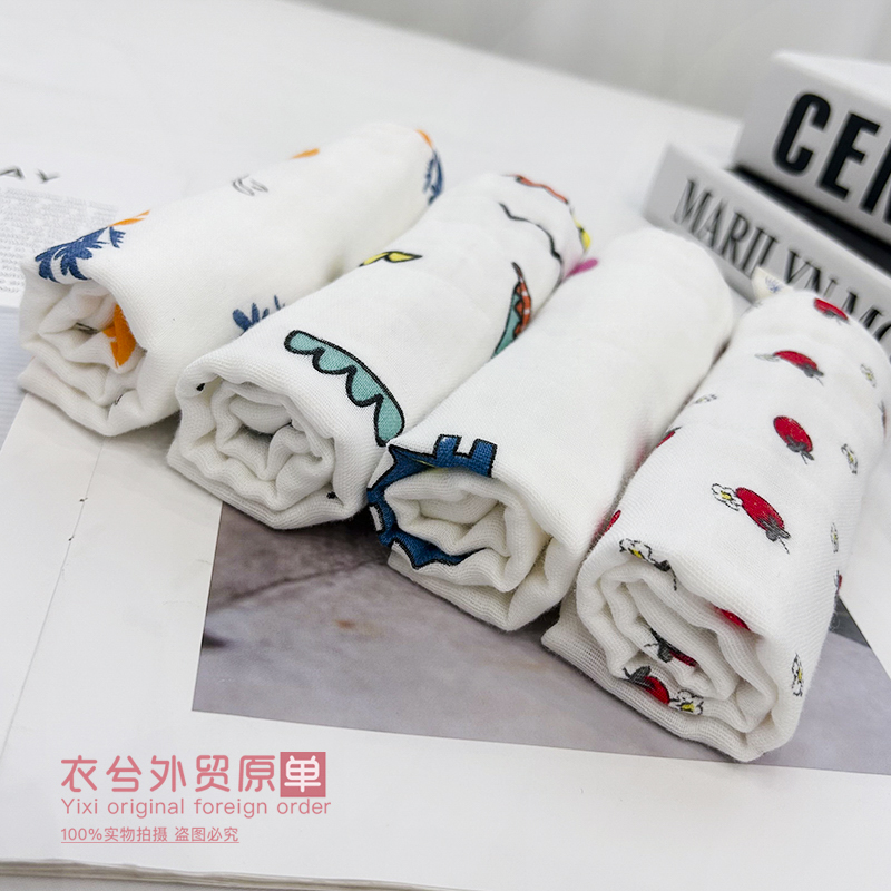 （直播专属）外贸日单棉纱布6层做法吸水高品质成人儿童可用方巾