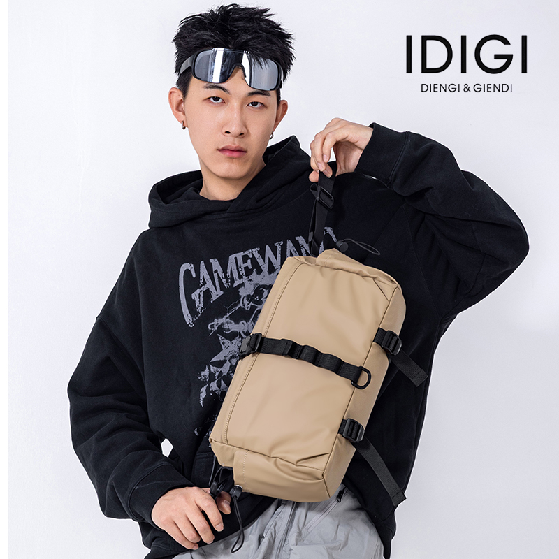 IDIGI男女百搭潮流多功能单肩斜跨户外肩包包胸包腰