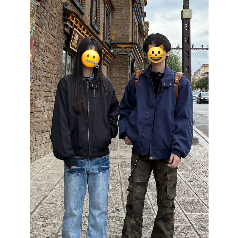 cra解构飞行工装夹克男ootd穿搭短款外套美式cleanfit翻领棒球服