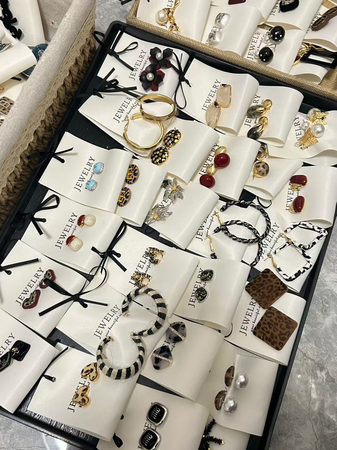 铜合金锆石耳饰 超美重工耳饰