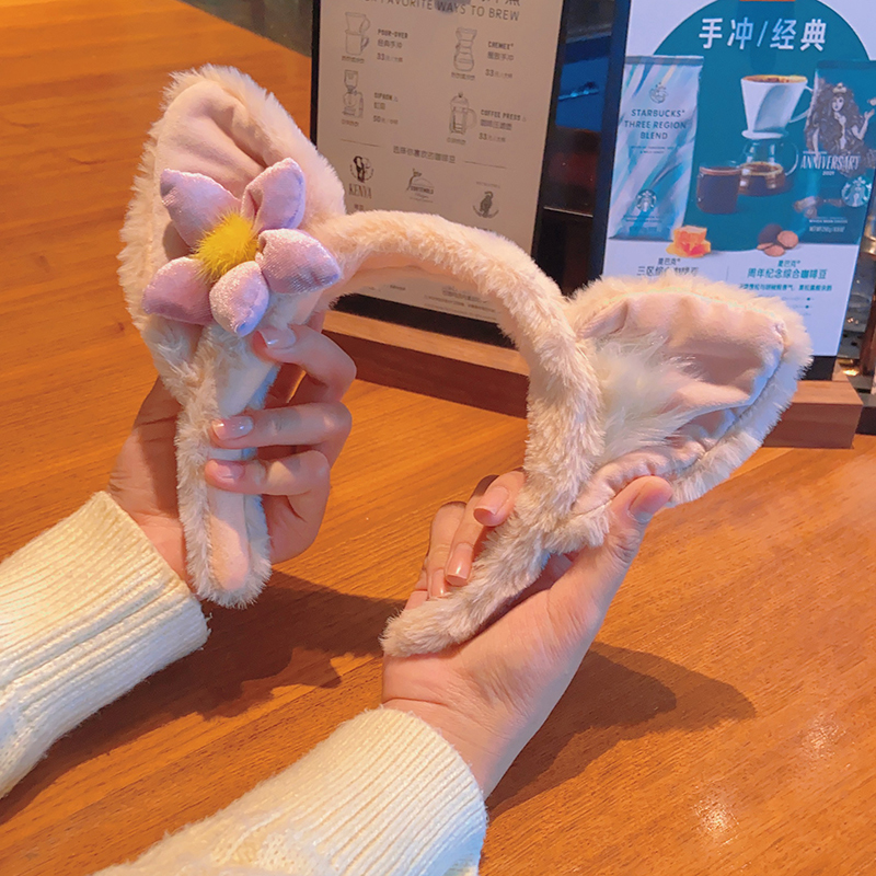 少女心网红化妆发饰外出可爱小狐狸发箍质感2025百搭防滑简约头箍