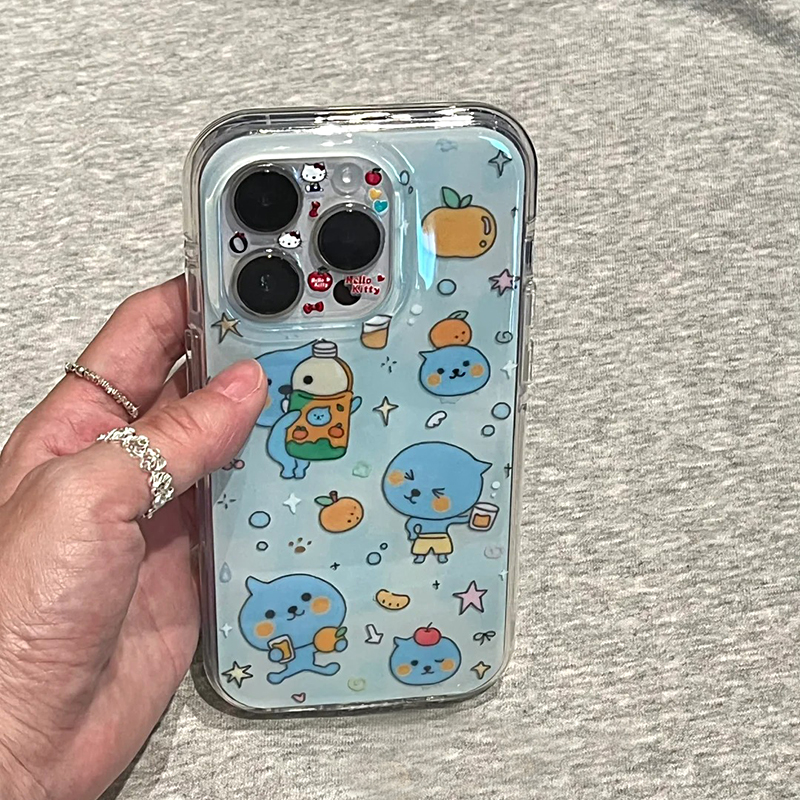夏日酷儿插画适用苹果iPhone15/16手机壳13防摔华为vivo小米oppo