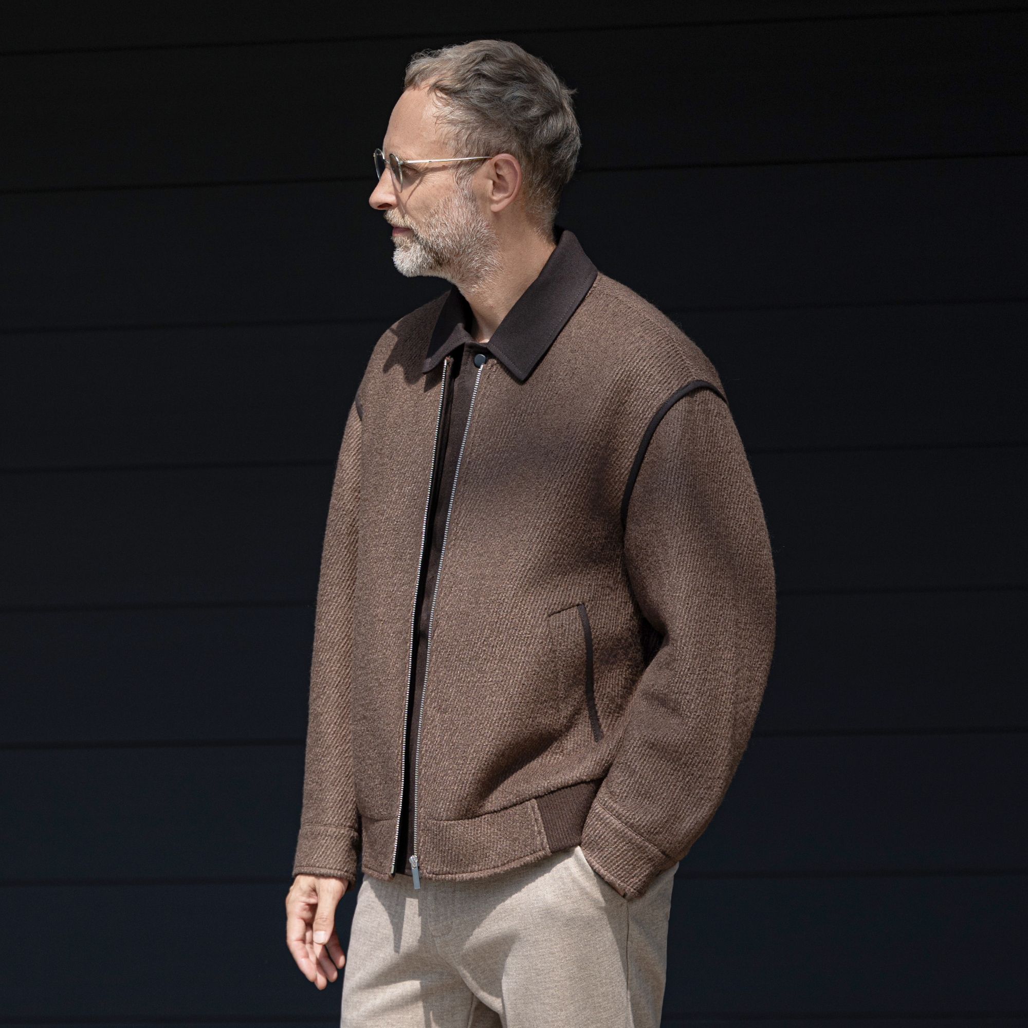 EDOT 90白鸭绒羽绒服男士老钱风假两件休闲短款冬季保暖羊毛外套