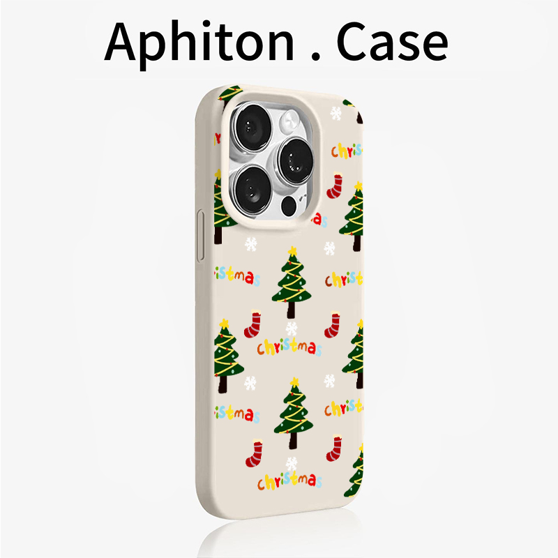 GGBond圣诞树袜子糯米壳适用苹果17手机壳华为P70vivo小米17oppo