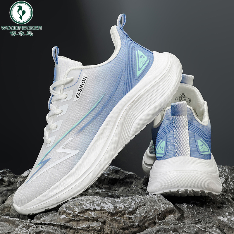 啄木鸟运动鞋秋季男女同款运动休闲鞋子舒适男鞋透气高弹鞋子男款