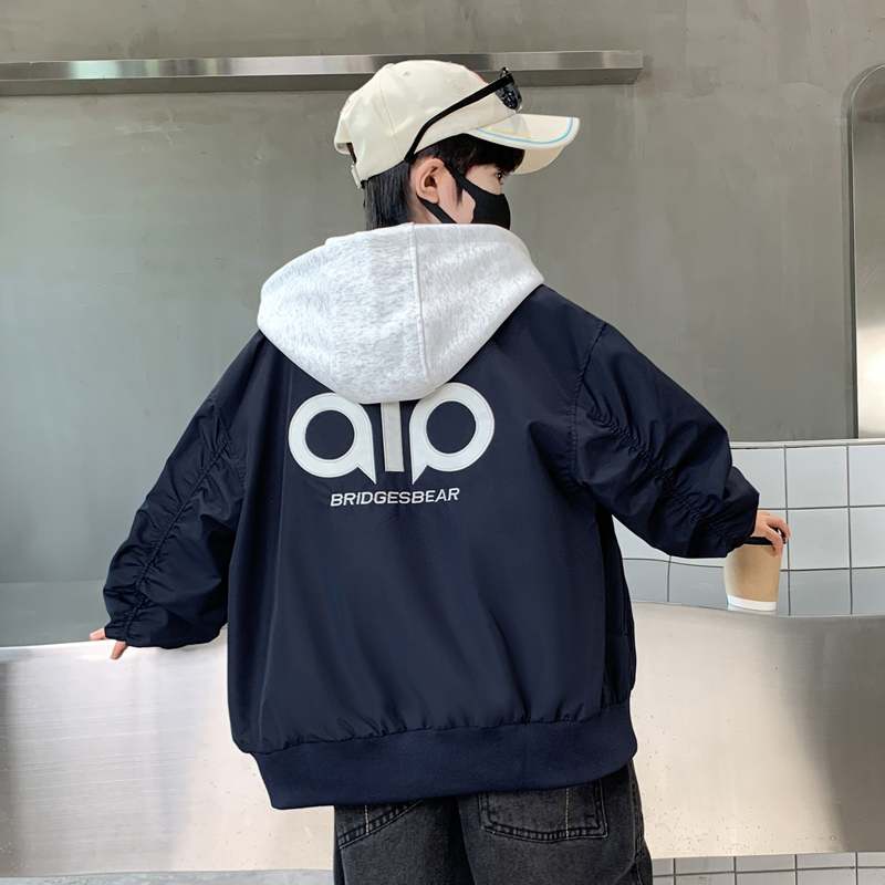 2025新款运动连帽夹克外套中大童儿童春秋款外套韩版童装洋气款潮