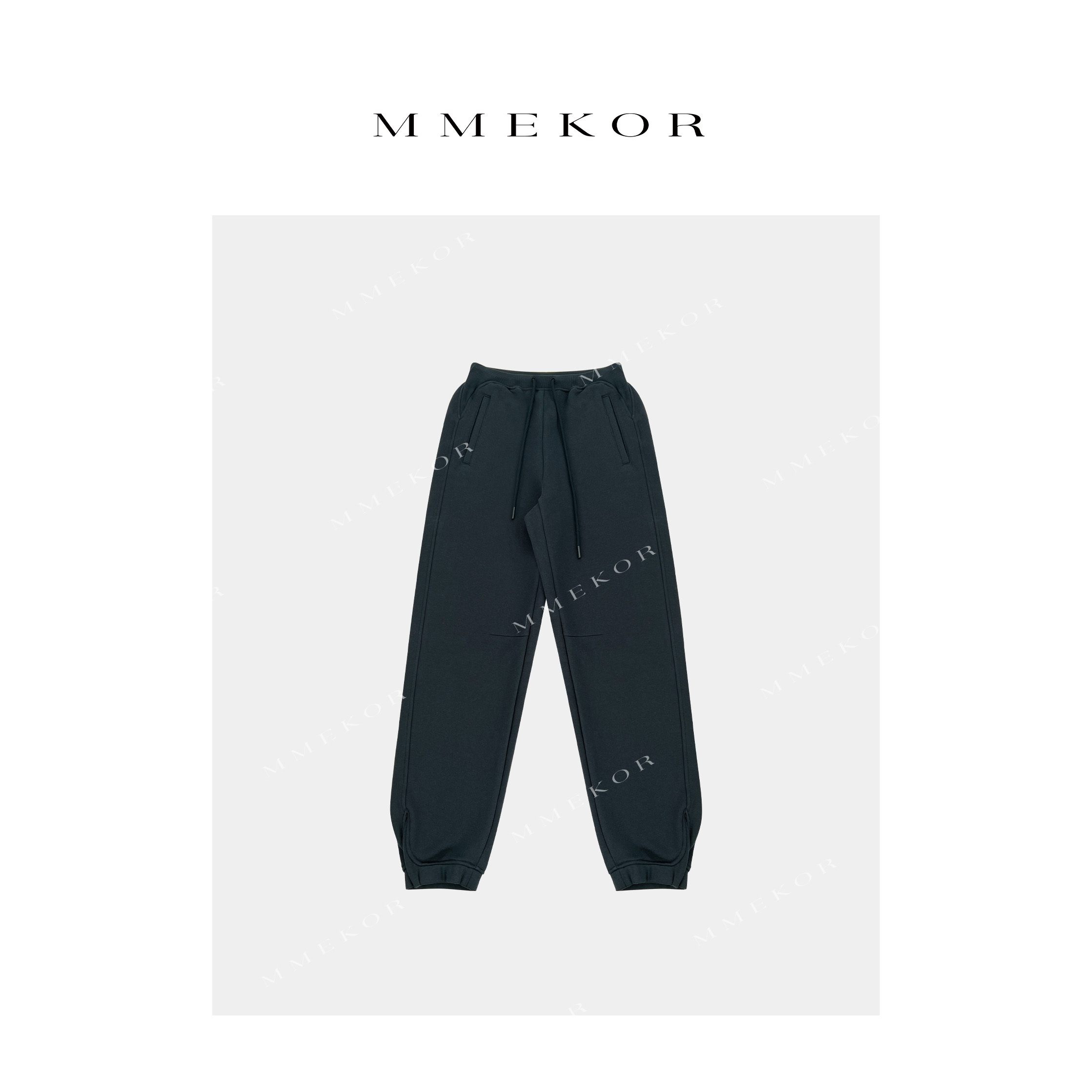 MMEKOR “长期卫裤” 2025新款秋款暗黑内啡肽加绒休闲裤 50036