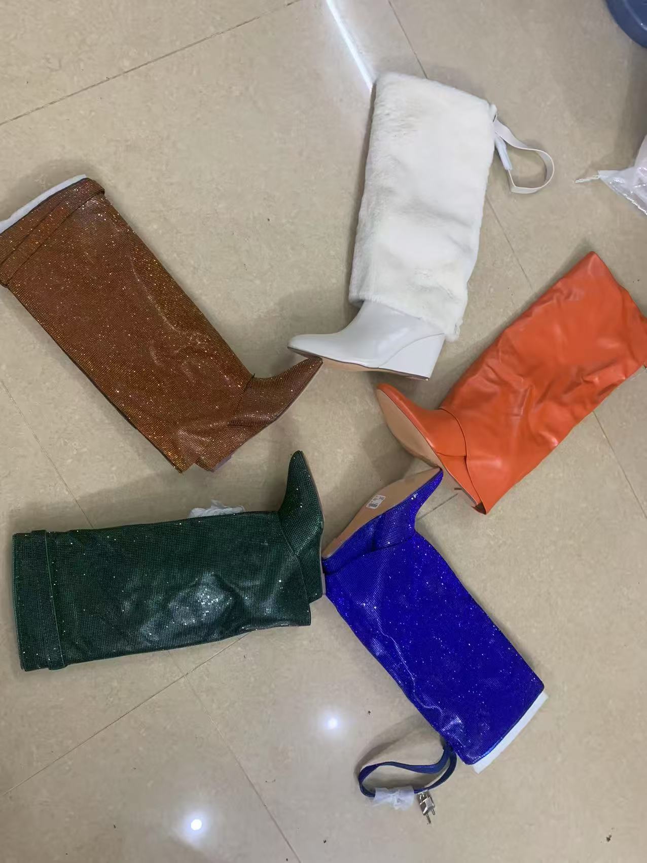 女靴白色女鞋雪地靴时装筒靴百搭时尚短靴长筒时装靴厚底