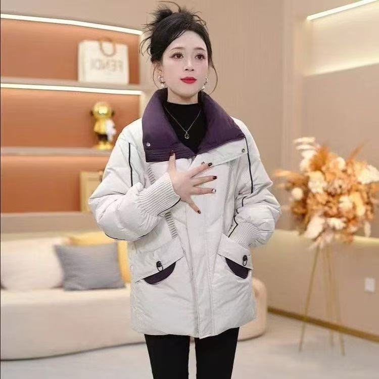 棉服短款立领加厚保暖宽松时尚冬季新款洋气百搭冬季防寒爆款棉袄