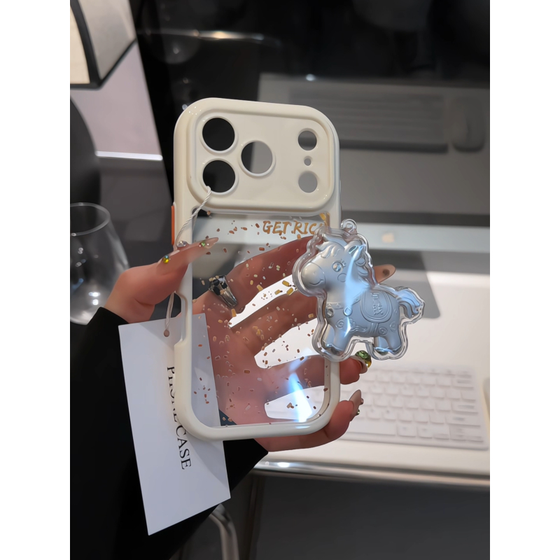 金箔字母适用苹果17pro手机壳16promax奶油华为p80荣耀oppo小米15