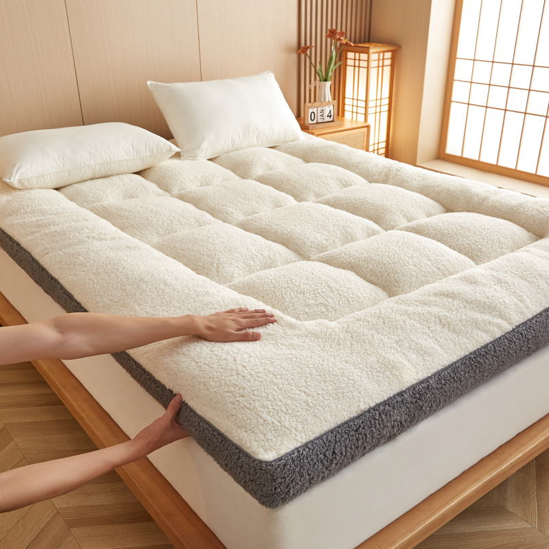 冬季加绒加厚立体床垫软垫子家用双人床褥学生宿舍单人租房垫被