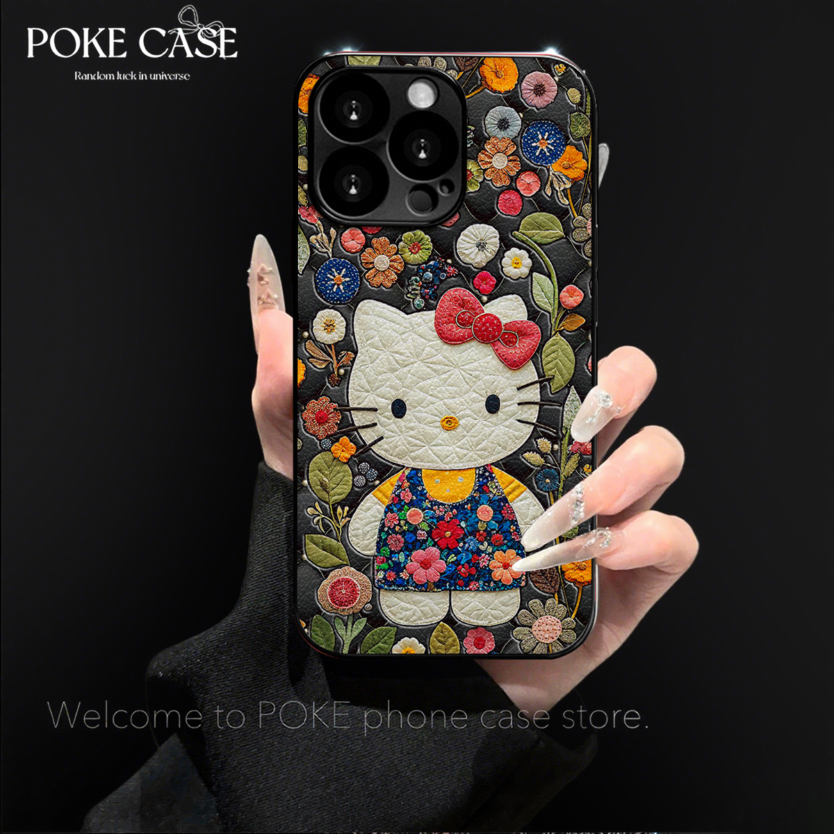 电镀小羊皮园丁KT猫适用苹果17PROMAX华为vivo小米oppo手链手机壳