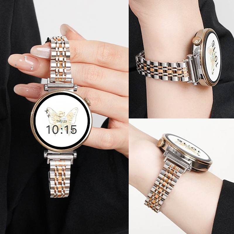 满天星钢带适用华为手表GT5表带女GT4手表夏日透气不锈钢表带表带