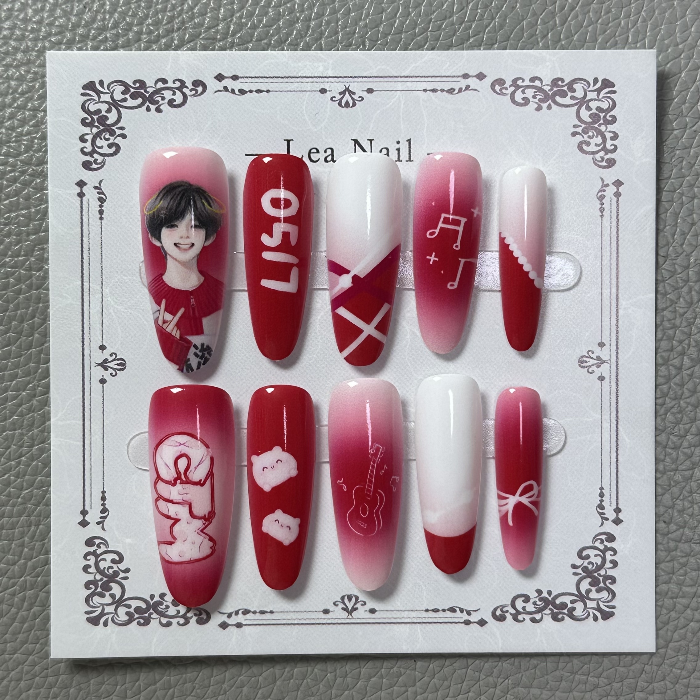 〔明星应援甲 陈浚铭〕穿戴甲演唱会应援物料礼物送朋友打印