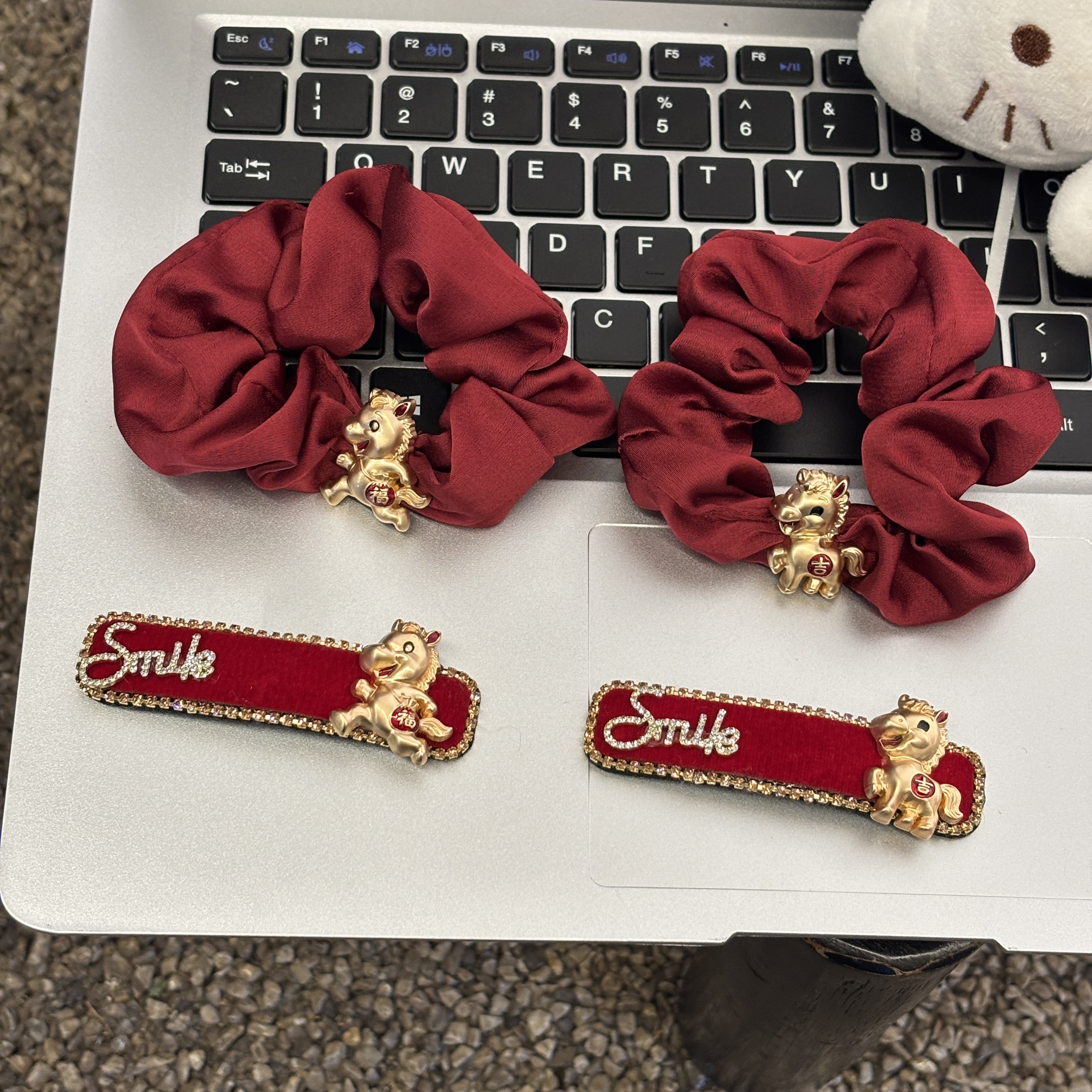 2026新款生肖马年本命年发绳头绳女扎头饰品发圈红色新年皮筋发饰