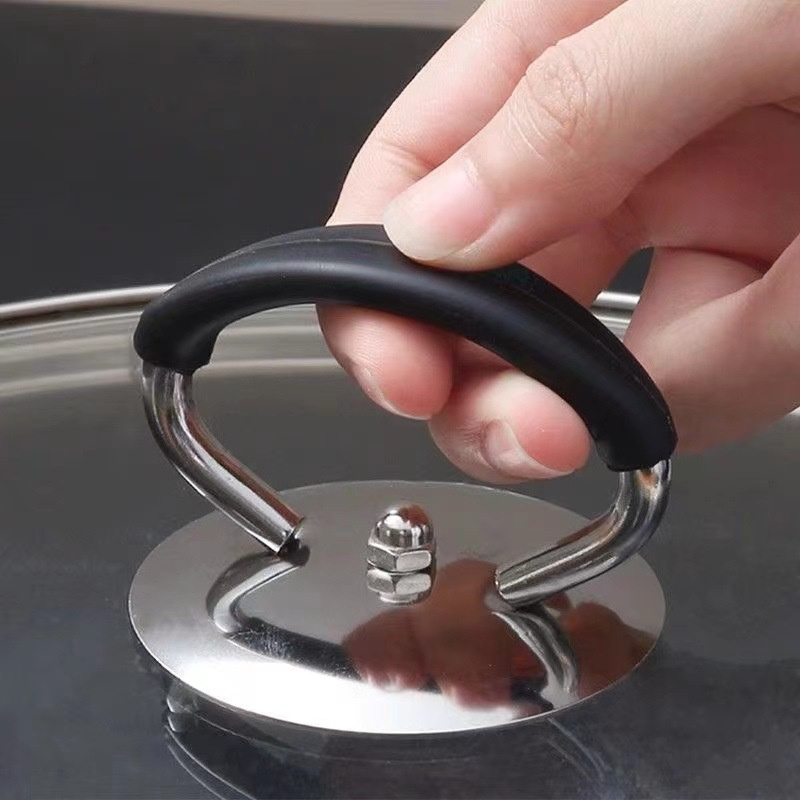 不锈钢硅胶锅盖把手通用盖帽锅盖提手炒锅防烫锅盖顶珠锅钮锅提手
