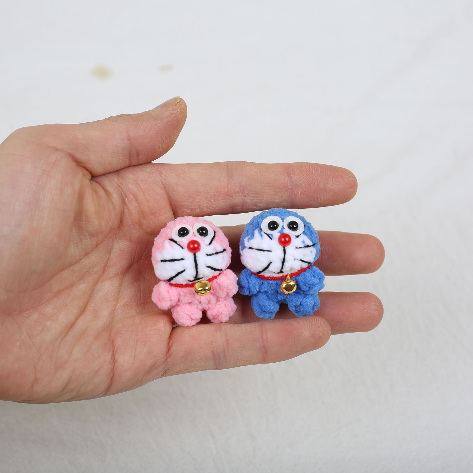 日系可爱小哆啦a梦糖豆挂件公仔蓝胖子机器猫粉色叮当猫儿童玩偶