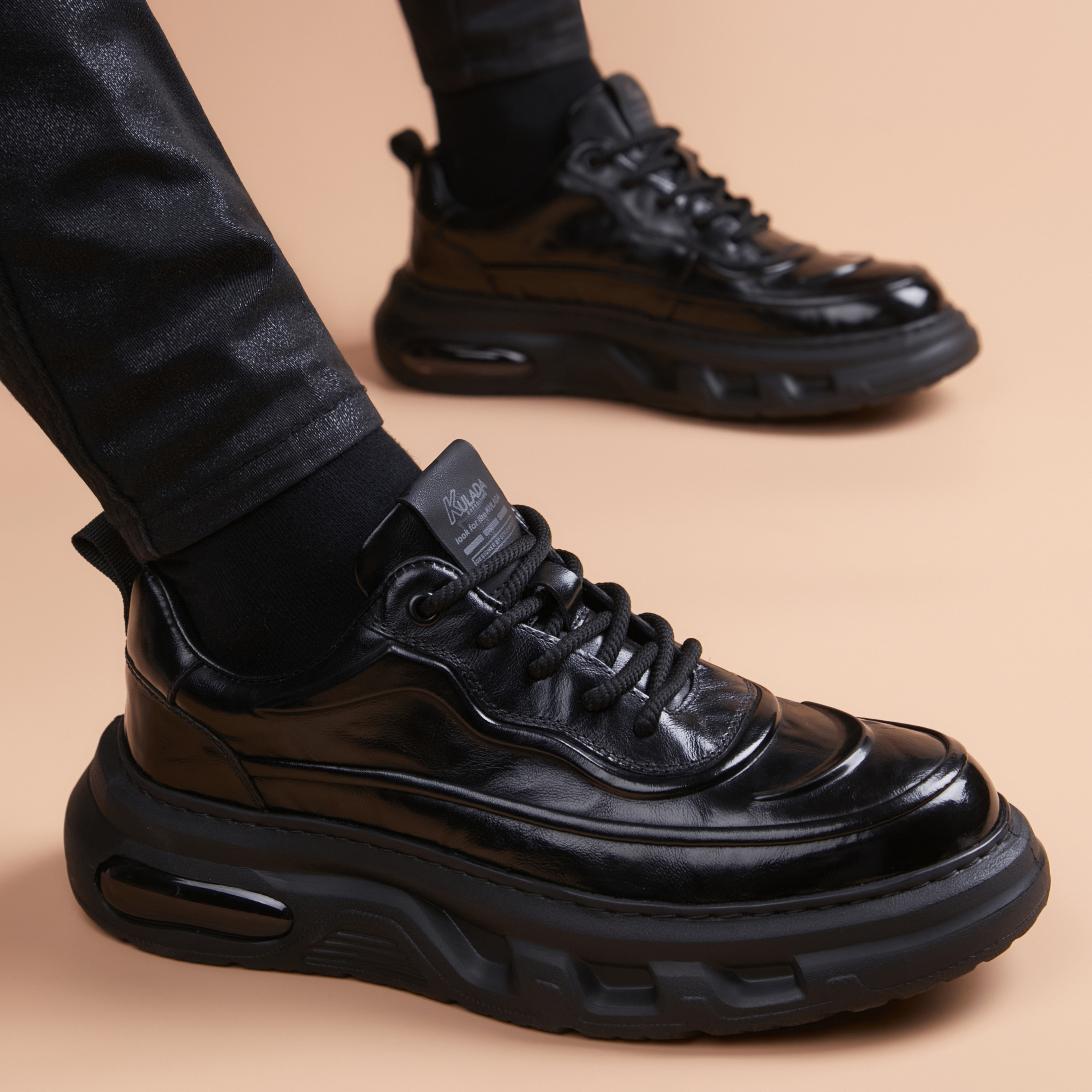 皮鞋男款爆款2025新款真皮时尚运动厚底增高痞帅男鞋休闲百搭潮流