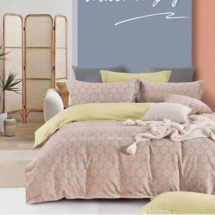 亲肤单面款透气简约风印花床单床上用品轻奢简约斜纹