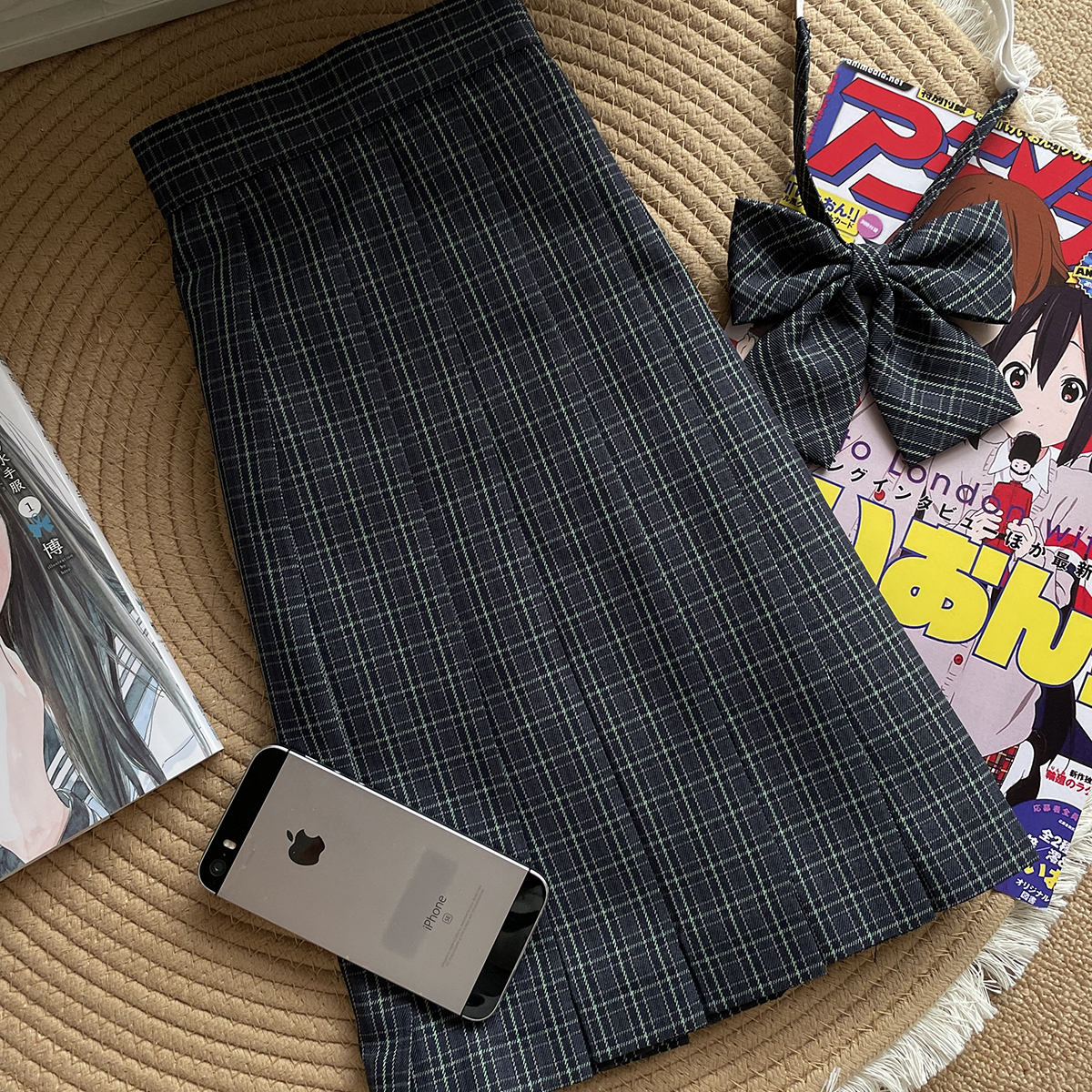 【淞野】原创正版jk制服格裙日系学院风校供感半身裙格子裙短裙套装