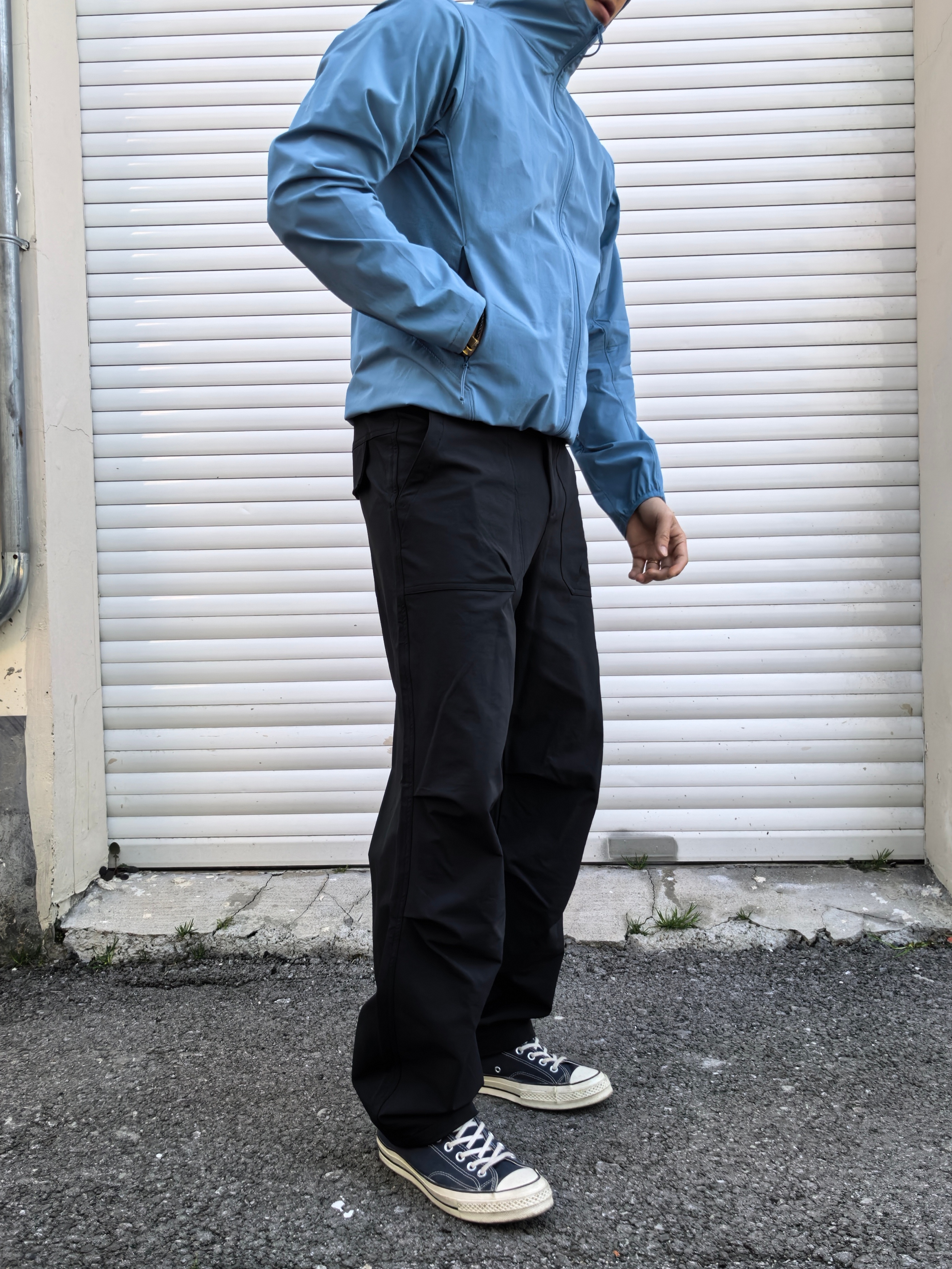 SOS春季户外直筒伞兵裤微弹百搭打褶登山裤美式工装冲锋休闲裤男