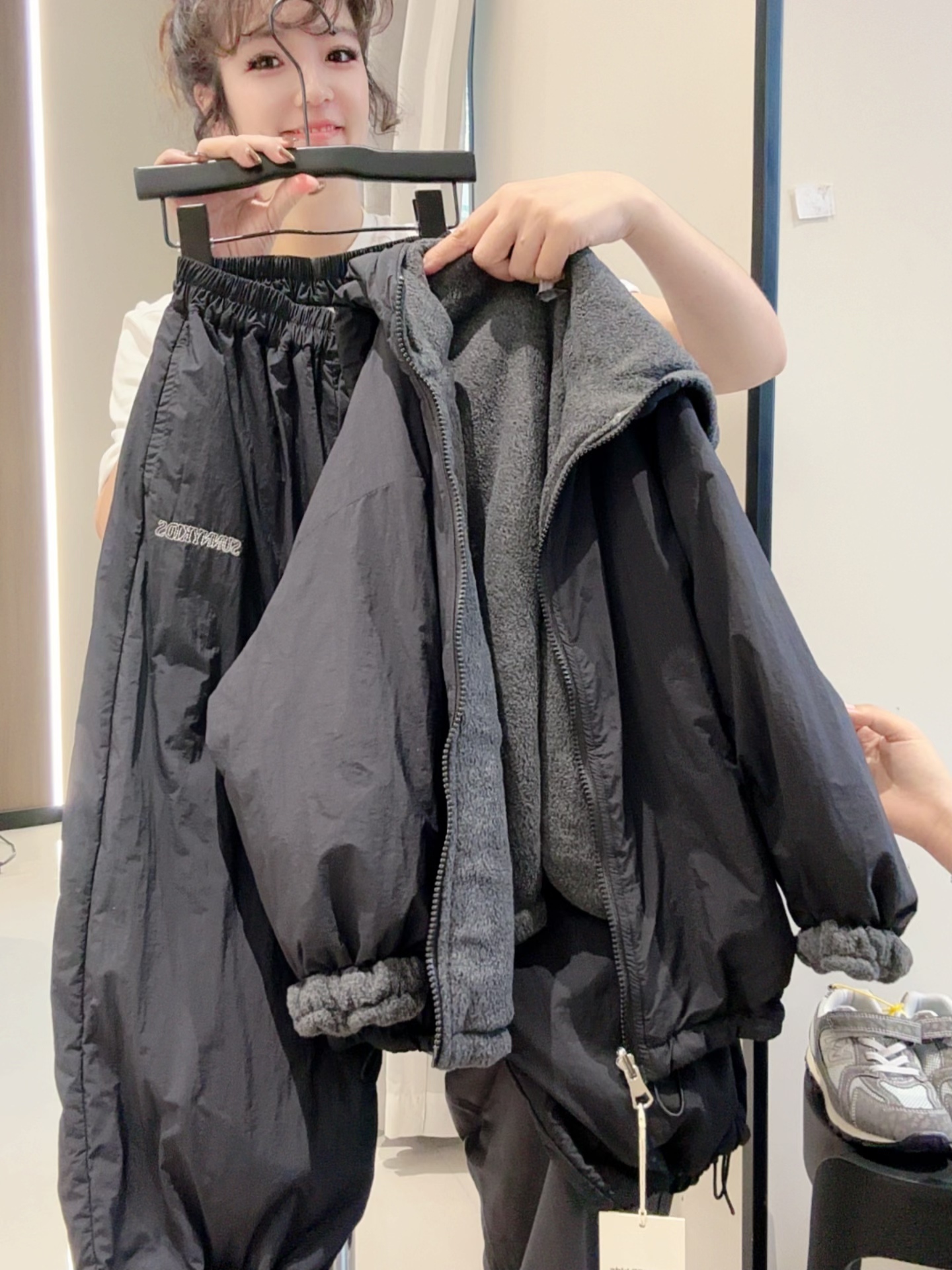 儿童冬季加绒套装休闲连帽宽松加厚韩版秋冬男童中大童百搭时尚