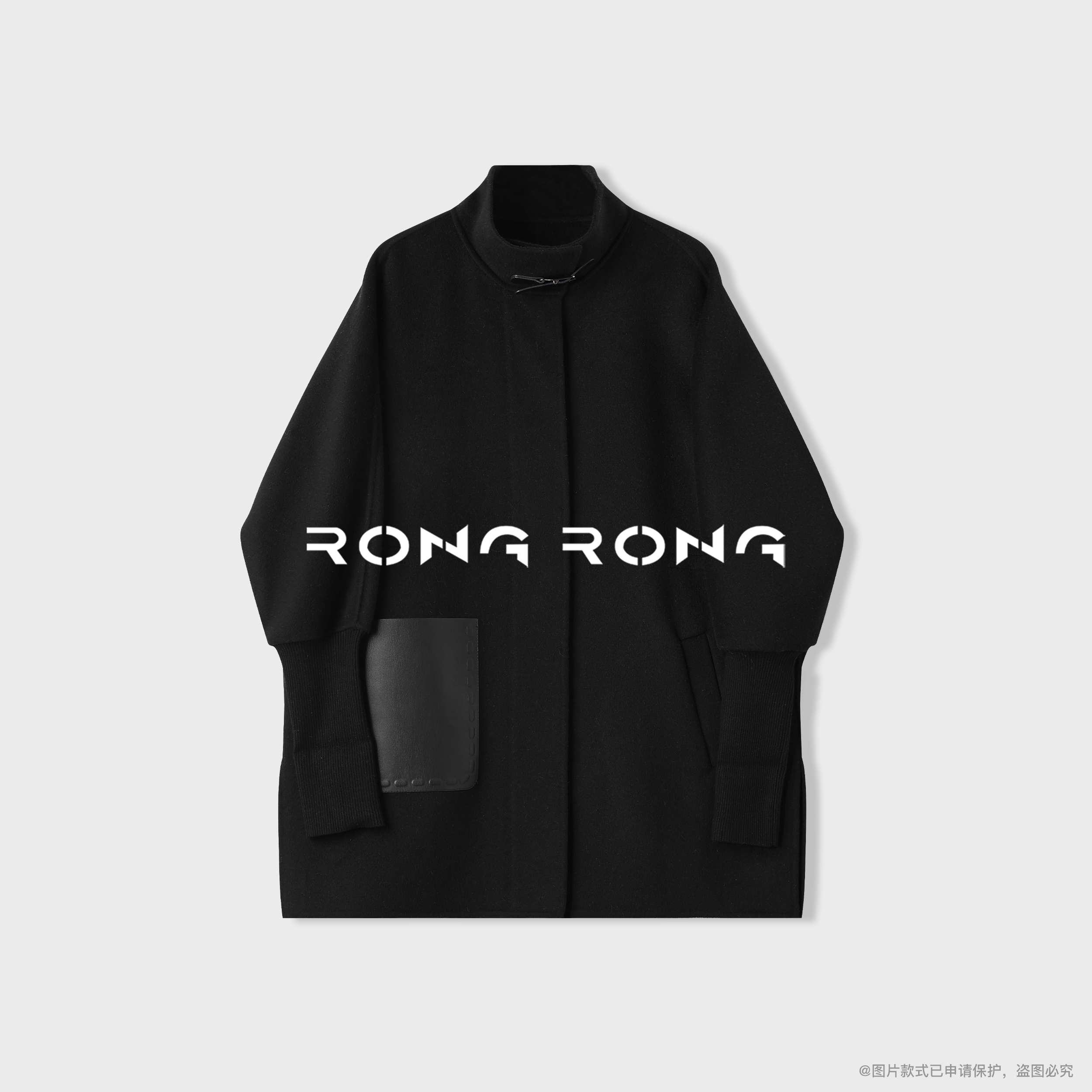 溶溶【高奢限定系列】RONG 澳洲美丽诺绵羊毛阿拉善山羊绒大衣25550