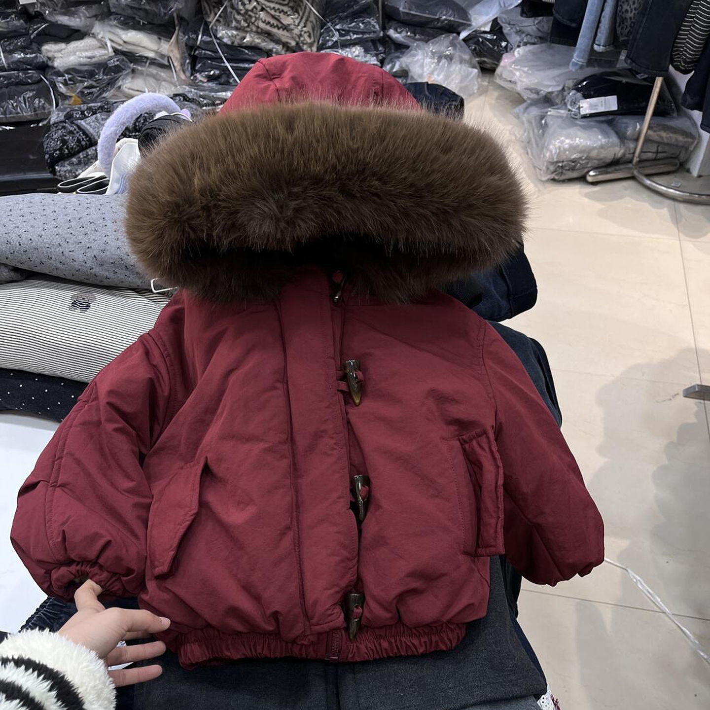 男女童棉服冬季外套2025新款女孩冬装上衣夹棉加厚儿童连帽棉衣