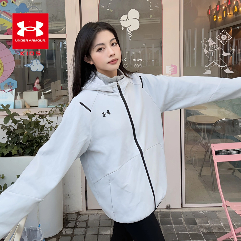 Under Armour/安德玛儿童新款连帽针织外套舒适运动衣251124129