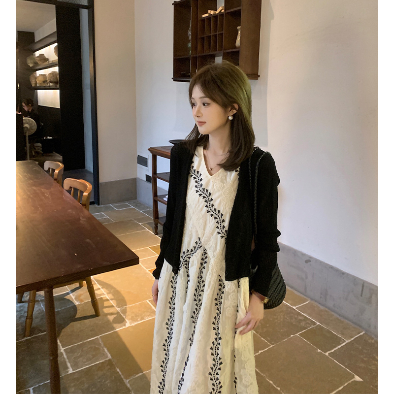 FUGUI RICH小个子长袖开衫女夏季新款法式搭配针织衫26251MZS1297