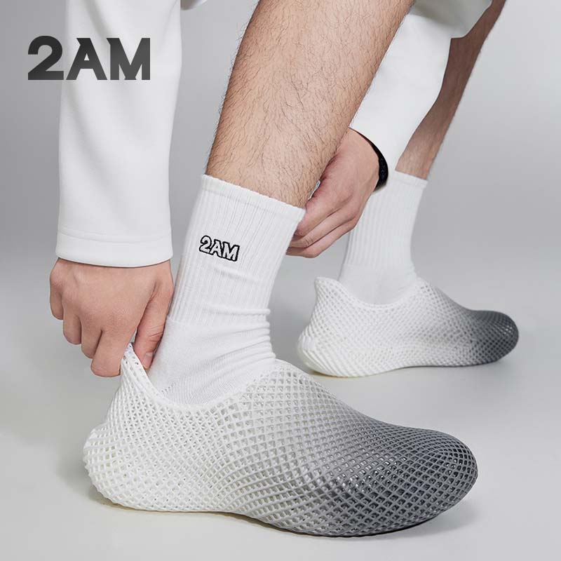 2am · CRISS CROSS 科技4D打印一体鞋夏季透气软底洞洞鞋速干男鞋