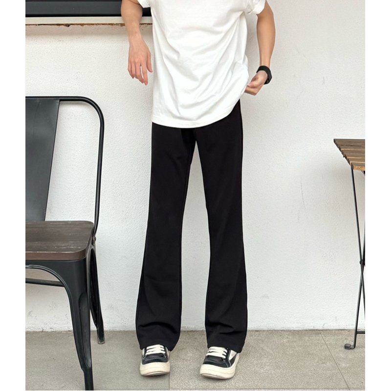 夏季【517合体微喇版】微喇直筒西裤男子舒适透气通勤休闲阔腿裤子