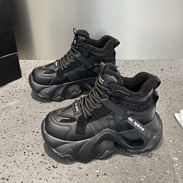 万达撤柜头层牛皮爆款老爹鞋女2025秋冬款百搭老爹鞋运动休闲鞋子