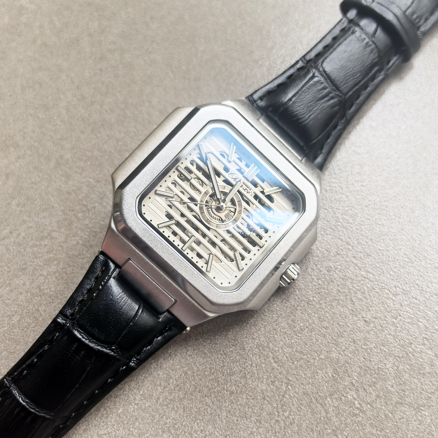 超薄浪漫法式商务白领鹦鹉螺手表男镂空机械表夜光全自动大学生表