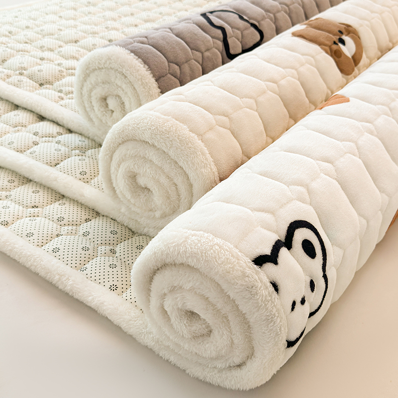 牛奶绒夹棉床垫加厚软垫家用薄款防滑垫被褥子宿舍学生单双人褥垫