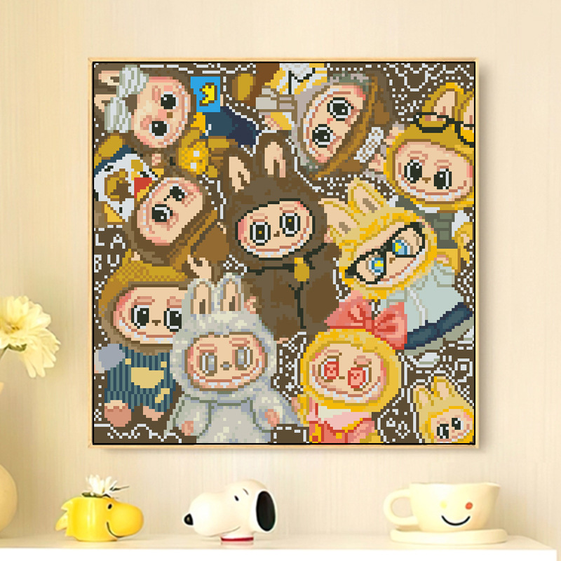 玲珑家十字绣2025新款线绣客厅刺绣拉布布