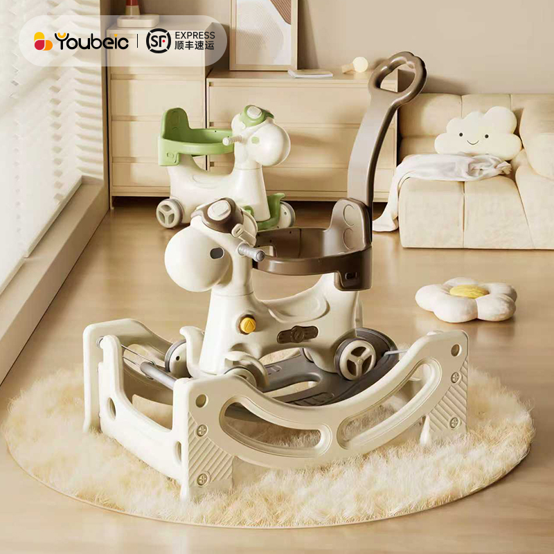 幼贝臣一车五用摇摇车蹦蹦车宝宝摇摇马婴儿儿童周岁溜溜防摔木马